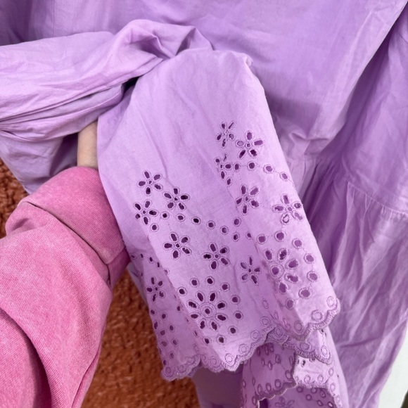 NWT Women's Lane Bryant Perfect Flutter Sleeve Dress W Eyelet Lace Sz 26 - Picture 3 of 10